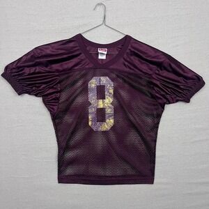 Vintage‎ Rawlings Musselman #8 Mesh Burgundy Red Football Jersey